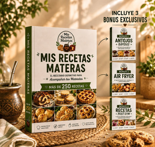 Mis Recetas Materas + (3 Bonus gratis🎁)